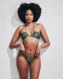 BRITNEY GREEN ZEBRA PATTERN