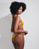 BENEDETTA SHINY LYCRA OCHRE