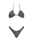 BRITNEY WHITE ZEBRA PATTERN