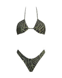 BRITNEY GREEN ZEBRA PATTERN