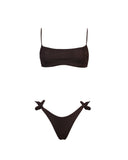 SABRINA TULLE BRINATO MARRONE