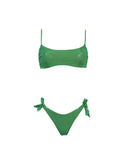 SABRINA TULLE BRINATO VERDE