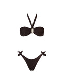 LADY BIS TULLE MARRONE