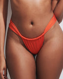 ADELE ORANGE SHINY LYCRA SLIP