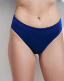 ADELE SLIP BIS LYCRA SHINY BLUE