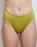 ADELE SLIP BIS SHINY LYCRA GREEN