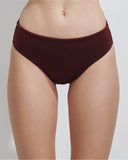 ADELE SLIP BIS LYCRA SHINY WINE