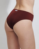 ADELE SLIP BIS LYCRA SHINY WINE