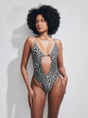 LILLY WHITE ZEBRA PATTERN