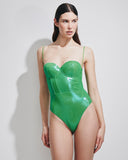 RIHANNA TULLE BRINATO VERDE