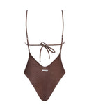 JULIE BROWN LUREX RIB