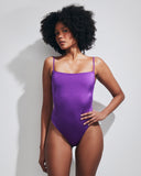 ELODIE SHINY PURPLE LYCRA