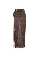 ALEXANDRA TULLE FANTASIA MACULATO MARRONE