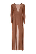 SELENE TULLE MARRONE