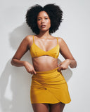 ANNETTE LYCRA SHINY OCHRE