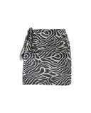 ANNETTE WHITE ZEBRA PATTERN