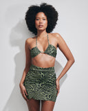 ANNETTE GREEN ZEBRA PATTERN