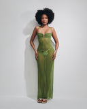 MILVA TULLE VERDE MILITARE