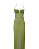 MILVA TULLE VERDE MILITARE