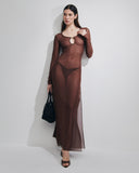 ALICIA TULLE MARRONE