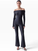 DAFNE JUMPSUIT LYCRA LUCIDA NERO