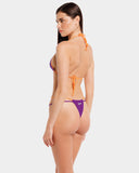 DANA SLIP BORDATO VIOLA