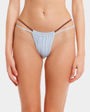 DANA SLIP BORDATO CELESTE