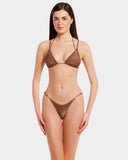 MIRTE TOP LUREX  MARRONE