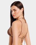 MIRTE TOP LUREX  MARRONE