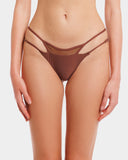 SLIP LIA TULLE MARRONE