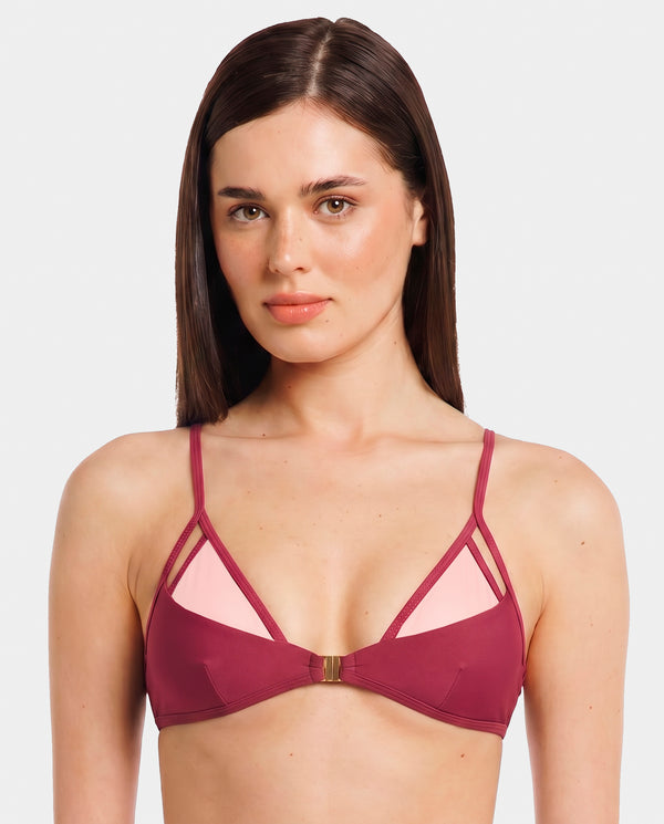 REA TOP TULLE  PRUGNA